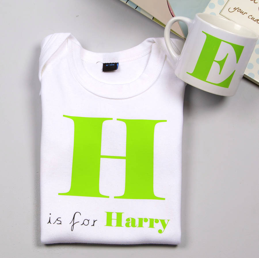 Children's Personalised Alphabet T Shirts