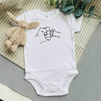 Daddy And Baby Fist Bump Baby Vest