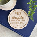 Engraved Best Daddy Coaster