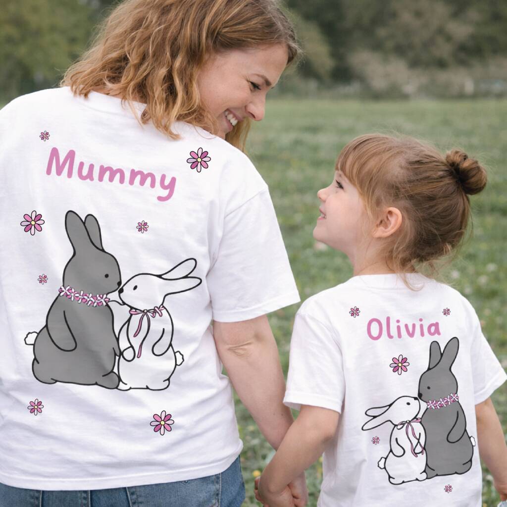 Mummy And Me Matching Easter Bunny T Shirts