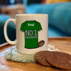 No.One Relative Personalised Rugby Shirt Mug