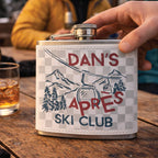 Personalised Apres Ski Club Hip Flask