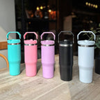 Personalised Bridesmaid Travel Tumbler With Handle