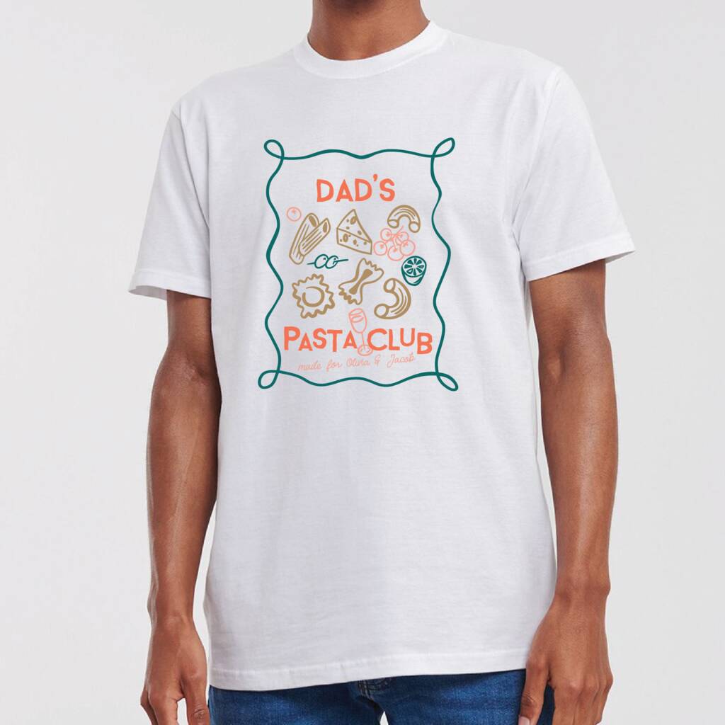 Personalised Dad's Pasta Club T Shirt