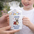 Personalised Easter Egg Hunt Hero Mug Filled With Mini Eggs