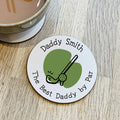 Personalised Golf Dad Coaster
