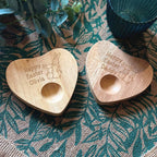 Personalised Happy Easter Heart Shaped Egg Cup