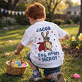 Personalised Kids Easter Egg Star Hero T Shirt