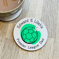 Personalised Premier Dad Football Coaster