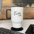 Personalised Scattered Star Daddy Travel Mug