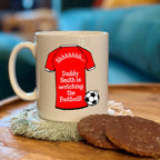 Personalised Shh Watching Football Team Shirt Mug