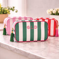 Personalised Summer Stripe Washbag