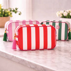 Personalised Summer Stripe Washbag