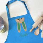 Personalised Upside Down Bunny Easter Apron For Kids