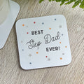 Scattered Star Best Step Dad Ever Coaster